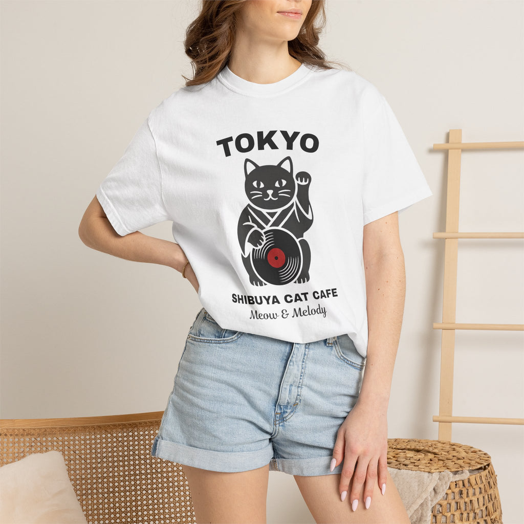 Tokyo Shibuya Cat Cafe T-Shirt — Meow & Melody Graphic Tee