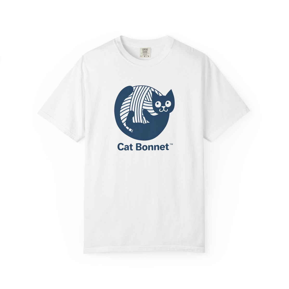 Cat Bonnet  — Cute Yarn Cat Graphic Tee